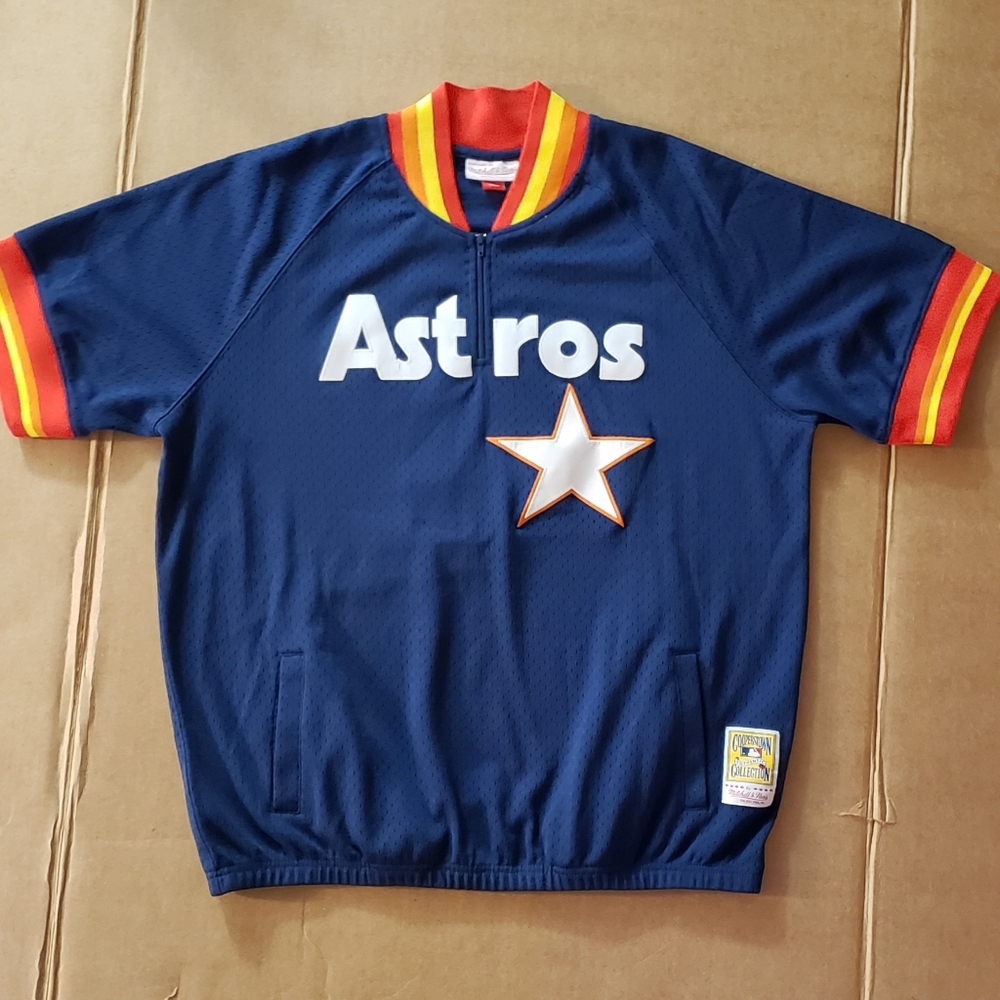 Jeff Bagwell Houston Astros Mitchell & Ness Batting Practice Mesh Jersey Large